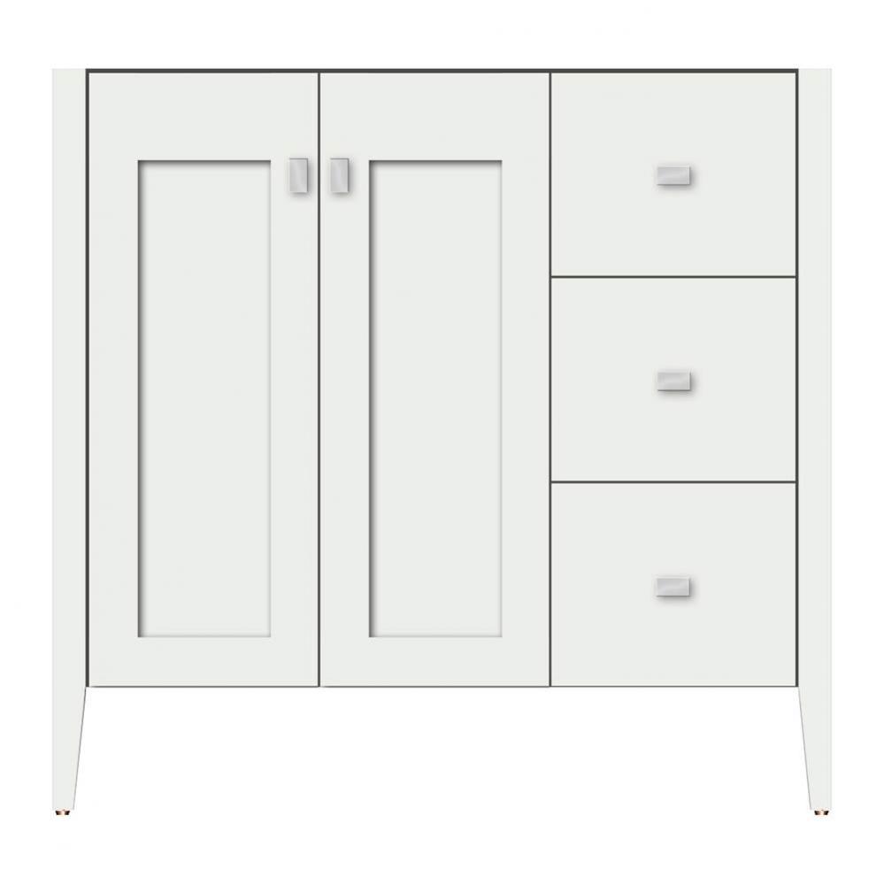 36 X 19 X 34.5 Newhalem Vanity Slab Powder Grey Rh