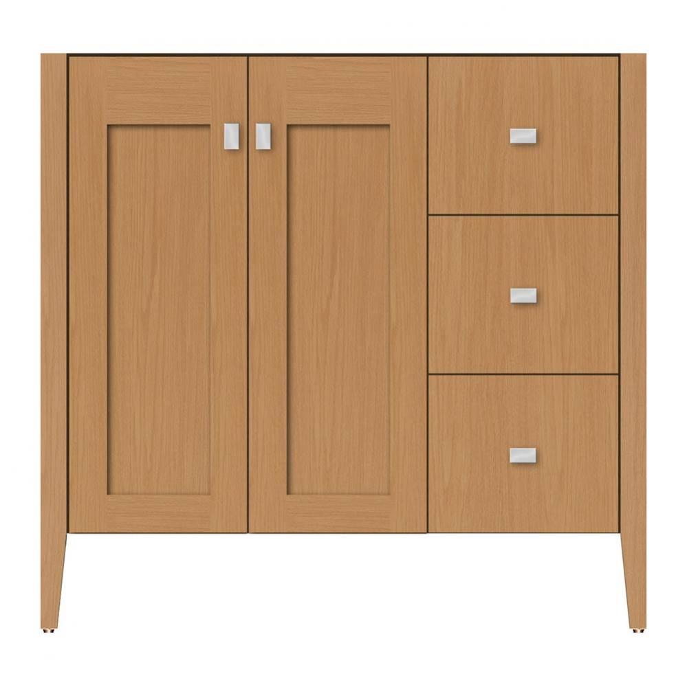 36 X 21.5 X 34.5 Newhalem Vanity Slab Nat Oak Rh