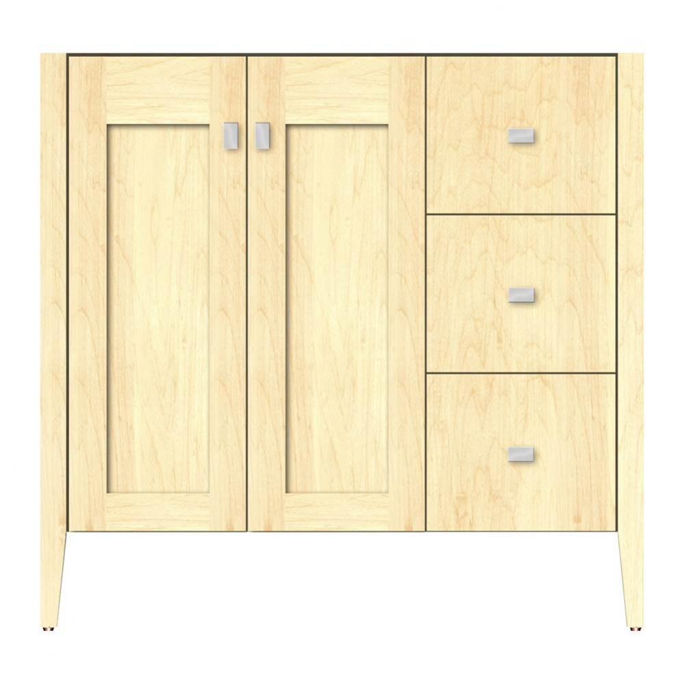 36 X 21.5 X 34.5 Newhalem Vanity Slab Nat Maple Rh
