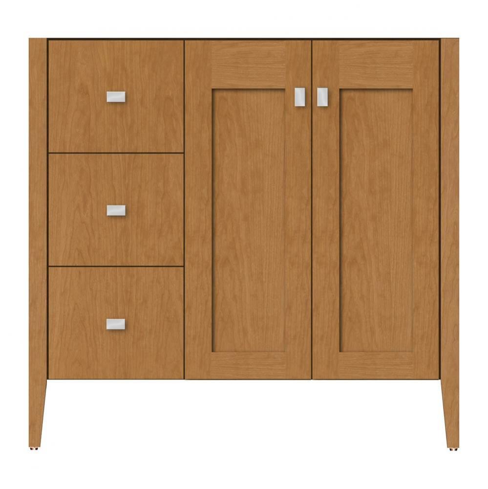 36 X 21.5 X 34.5 Newhalem Vanity Slab Nat Cherry Lh