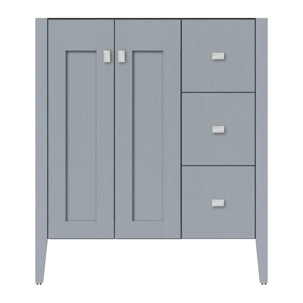 30 X 21.5 X 34.5 Newhalem Vanity Slab Silver Oak Rh