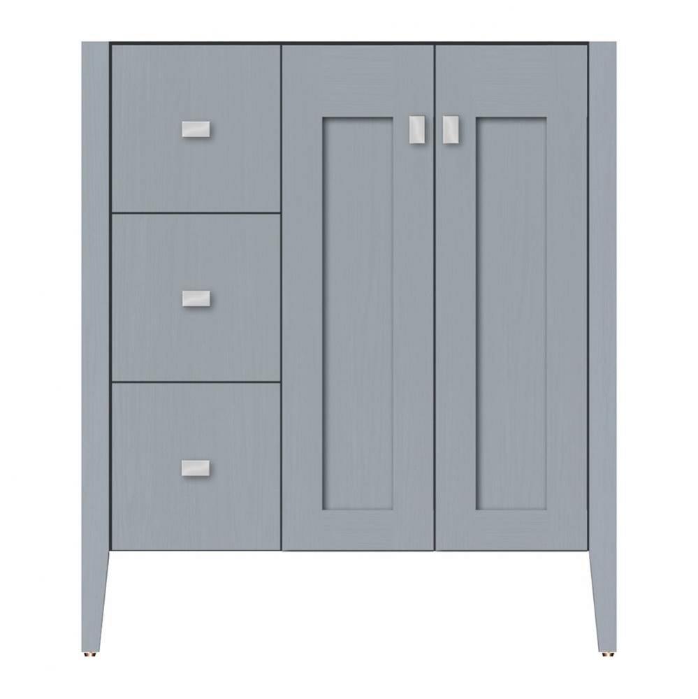 30 X 21.5 X 34.5 Newhalem Vanity Slab Silver Oak Lh