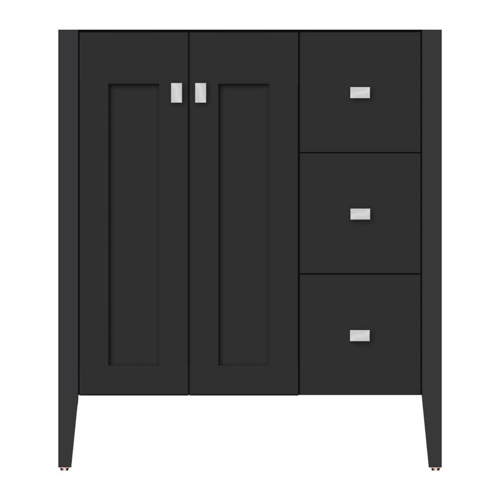 30 X 19 X 34.5 Newhalem Vanity Slab Sat Black Rh