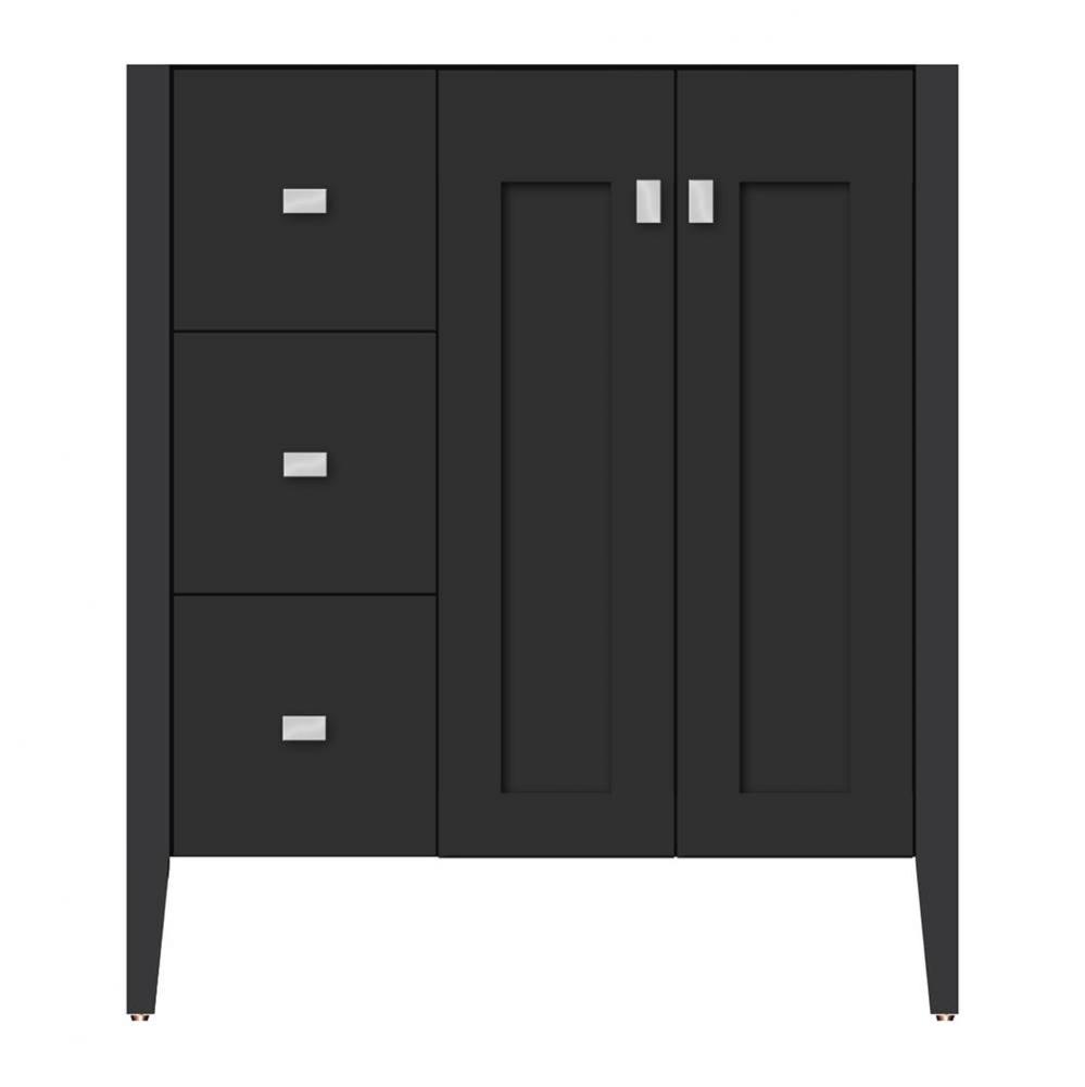 30 X 19 X 34.5 Newhalem Vanity Slab Sat Black Lh