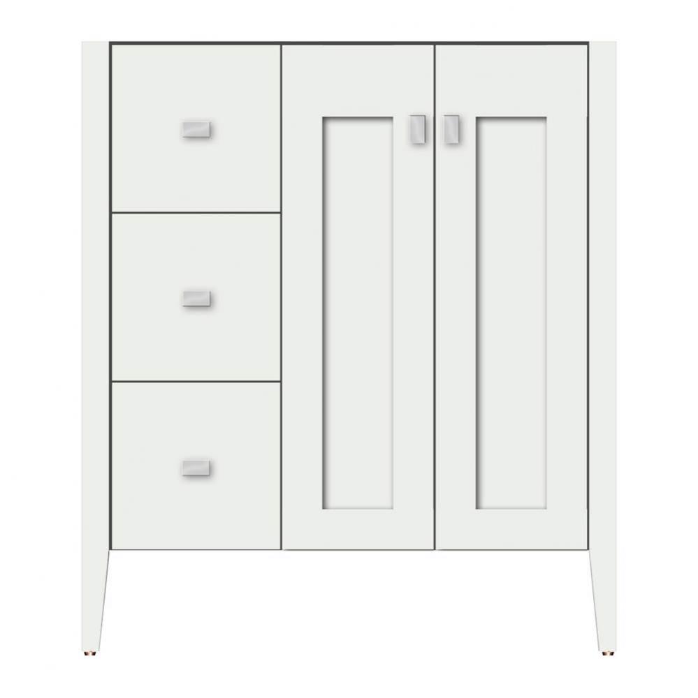 30 X 21.5 X 34.5 Newhalem Vanity Slab Powder Grey Lh