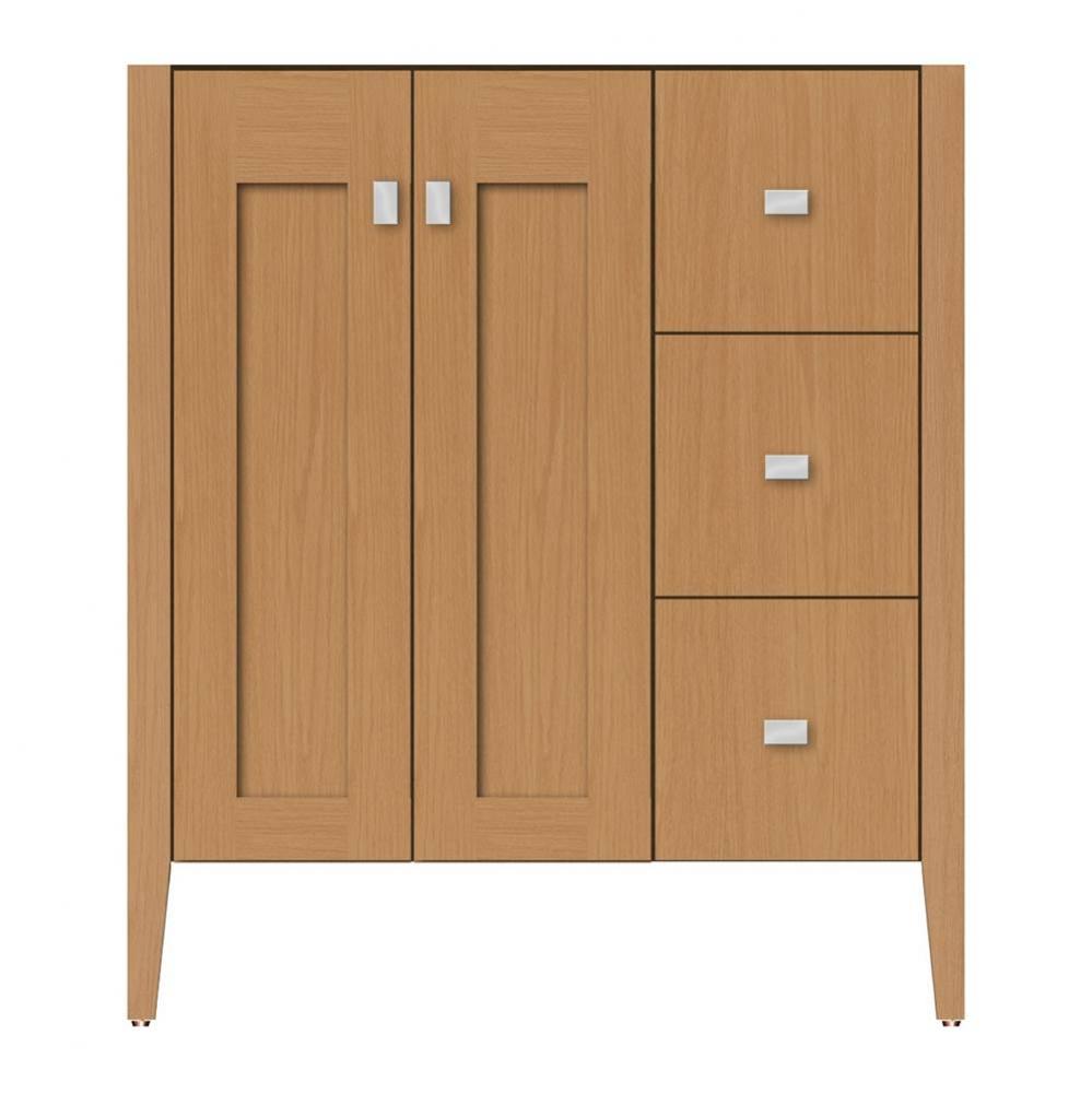 30 X 21.5 X 34.5 Newhalem Vanity Slab Nat Oak Rh