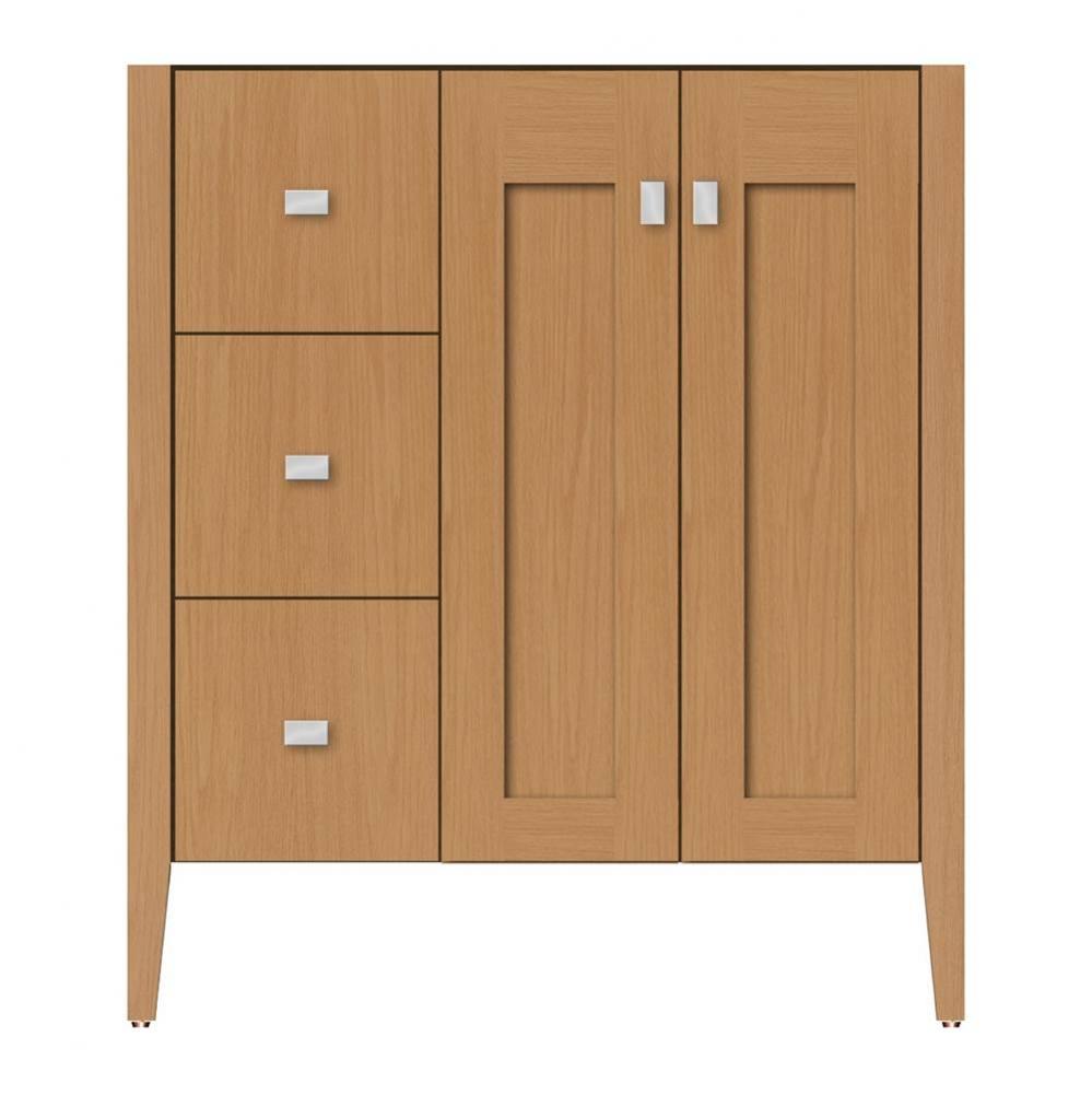 30 X 19 X 34.5 Newhalem Vanity Slab Nat Oak Lh