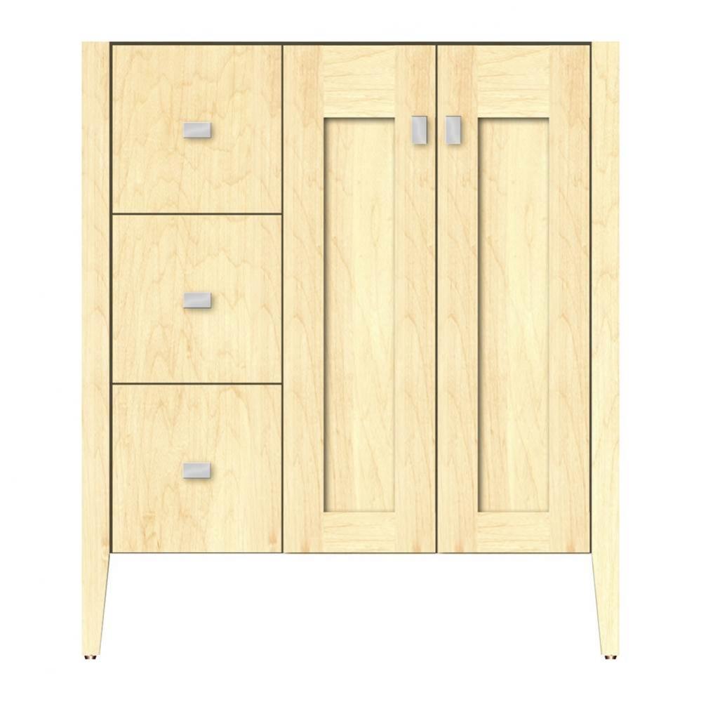 30 X 21.5 X 34.5 Newhalem Vanity Slab Nat Maple Lh