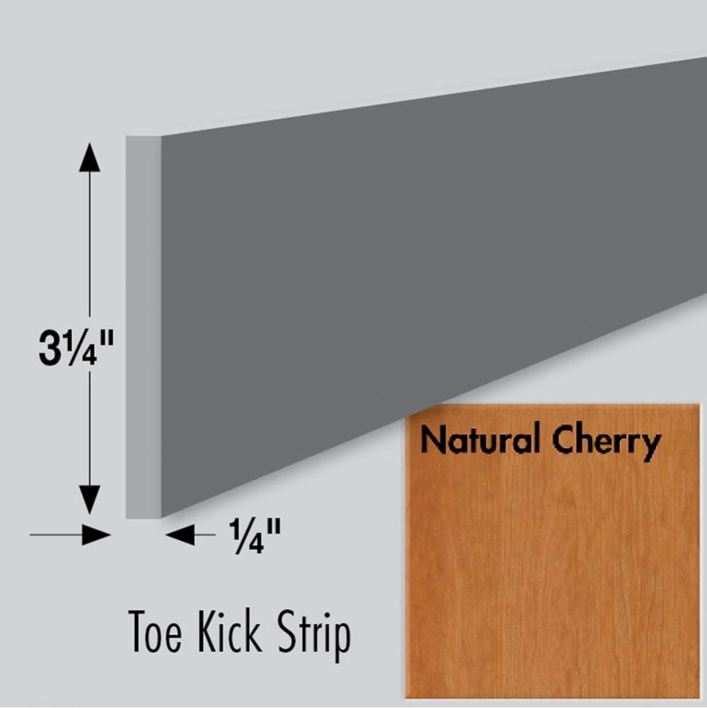 3.25 X .25 X 84 Toe Kick Strip Nat Cherry