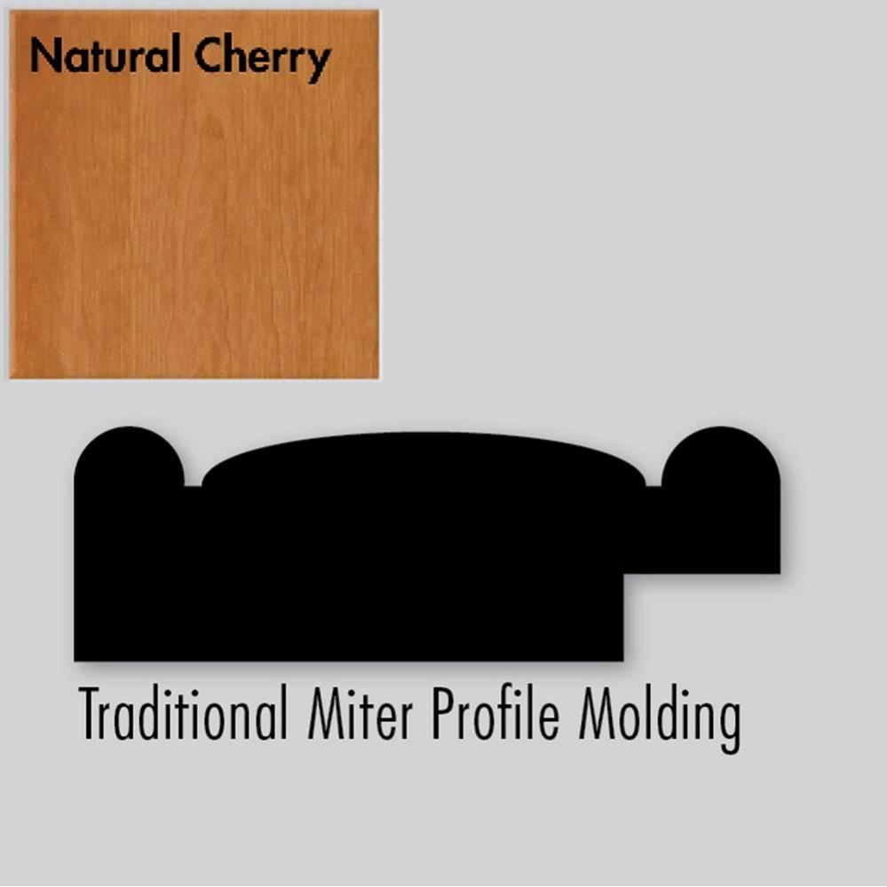 2.25 X .75 X 72 Molding Miter Nat Cherry