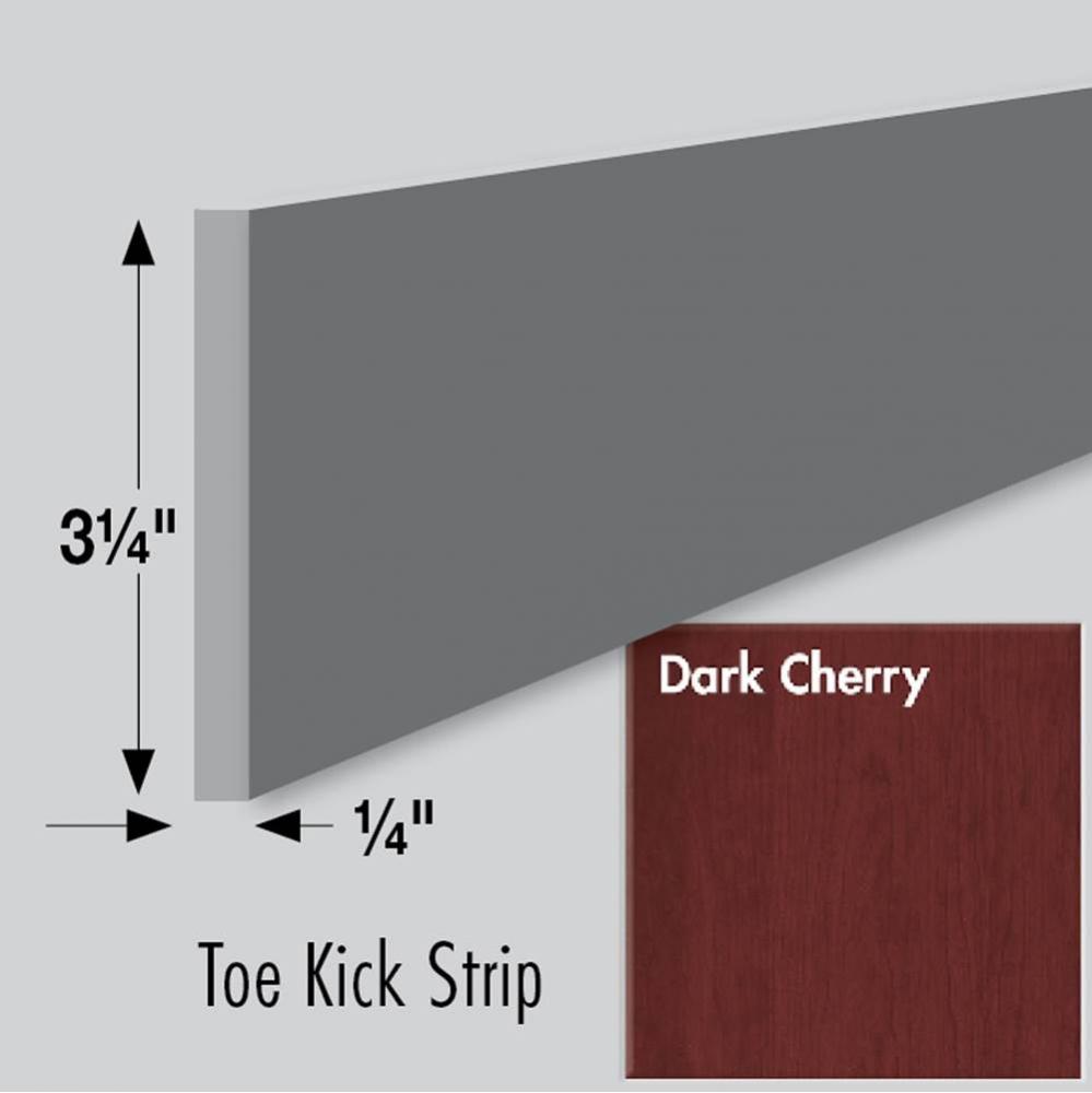 3.25 X .25 X 84 Toe Kick Strip Dk Cherry