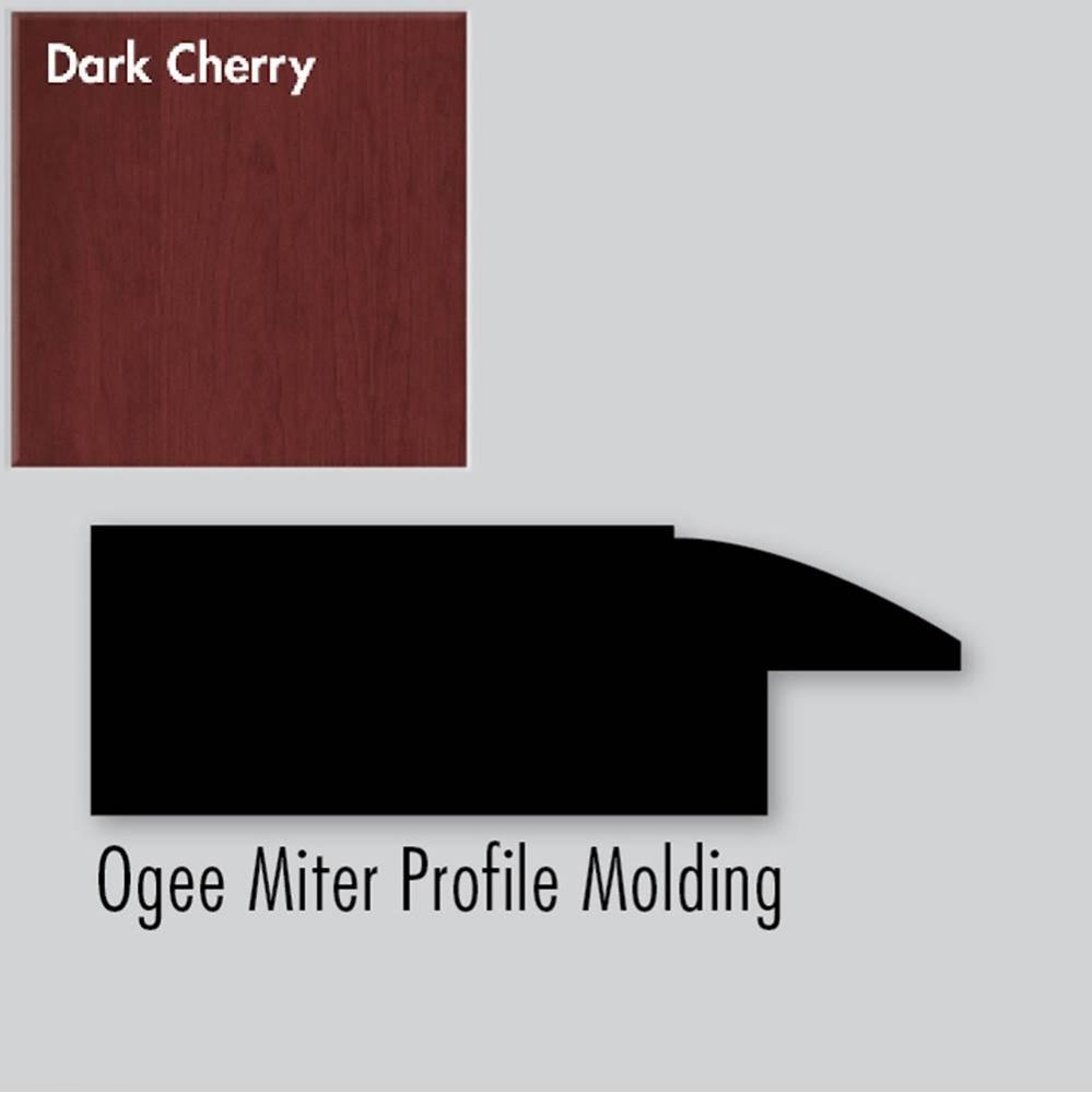 2.25 X .75 X 72 Molding Ogee Miter Dk Cherry