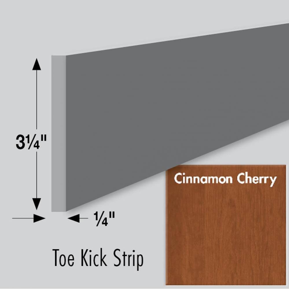 3.25 X .25 X 84 Toe Kick Strip Cinn Cherry