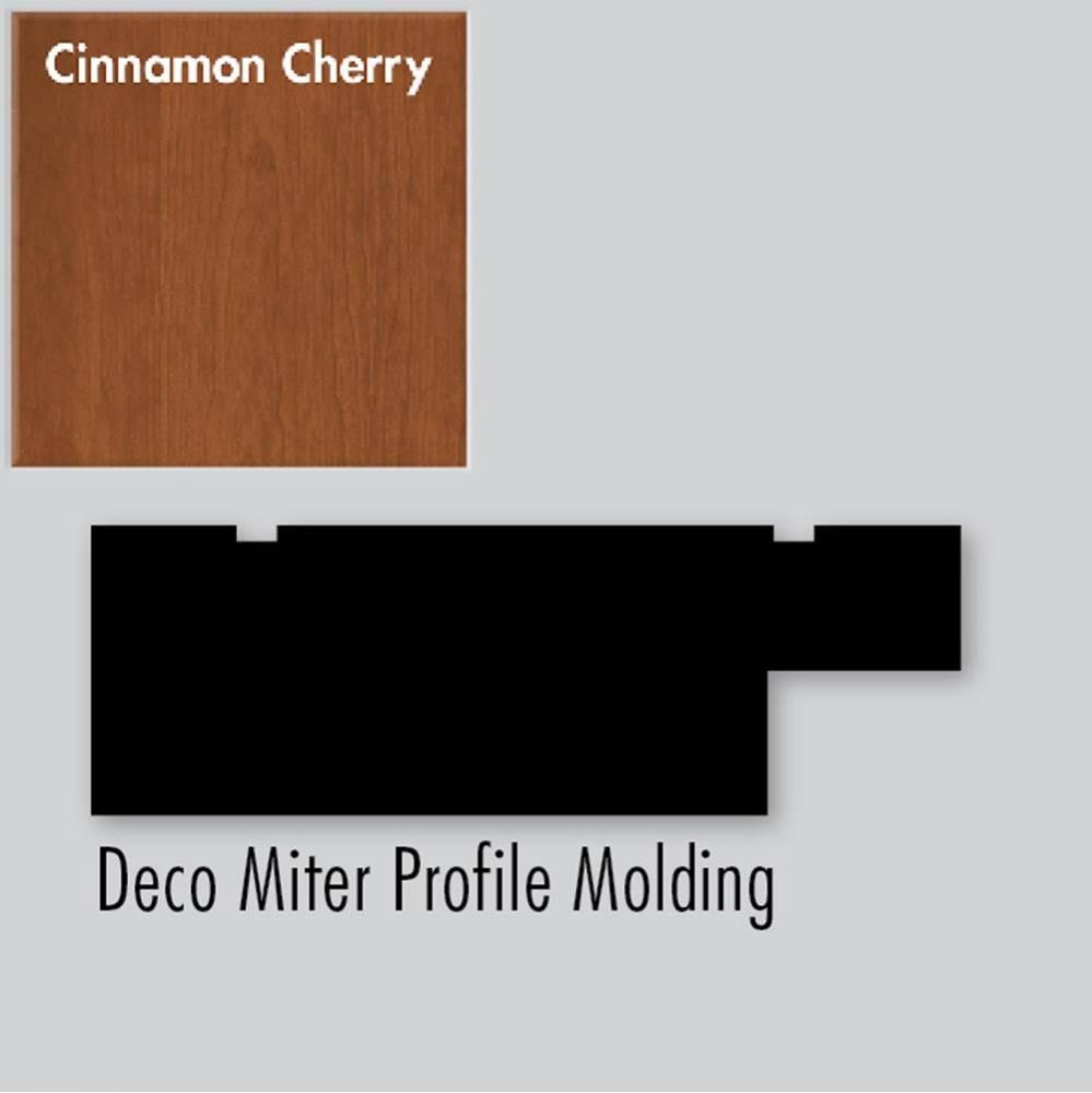 2.25 X .75 X 72 Molding Deco Miter Cinn Cherry