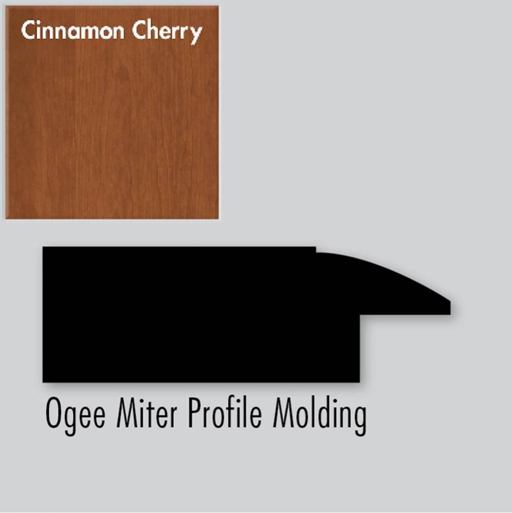 2.25 X .75 X 72 Molding Ogee Miter Cinn Cherry