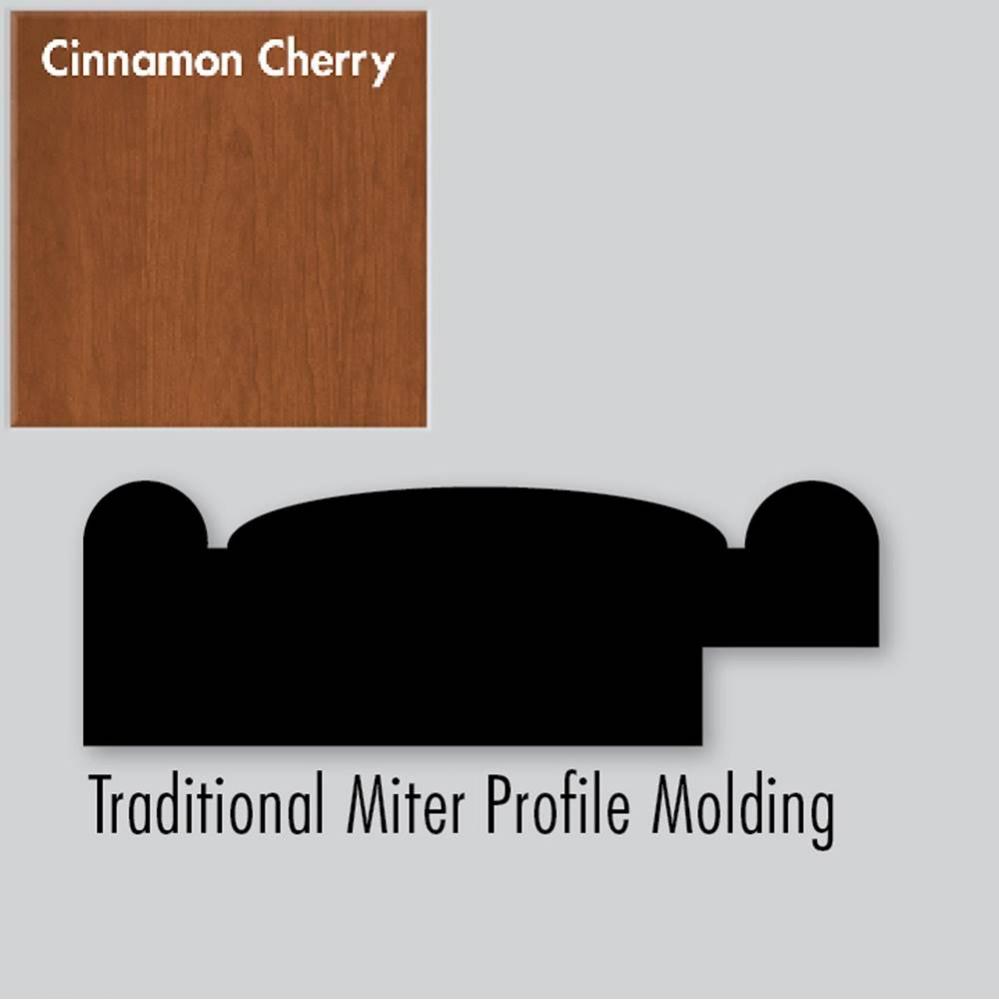 2.25 X .75 X 72 Molding Miter Cinn Cherry