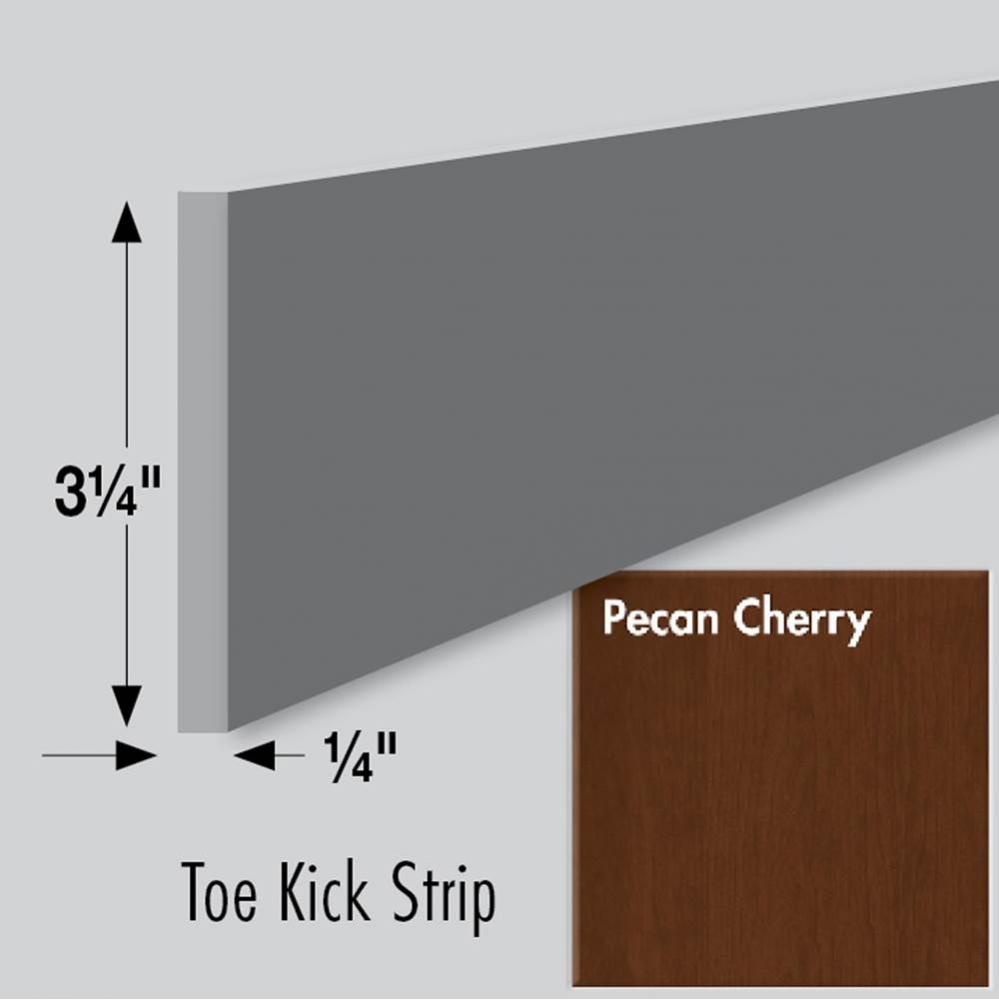 3.25 X .25 X 84 Toe Kick Strip Pecan Cherry