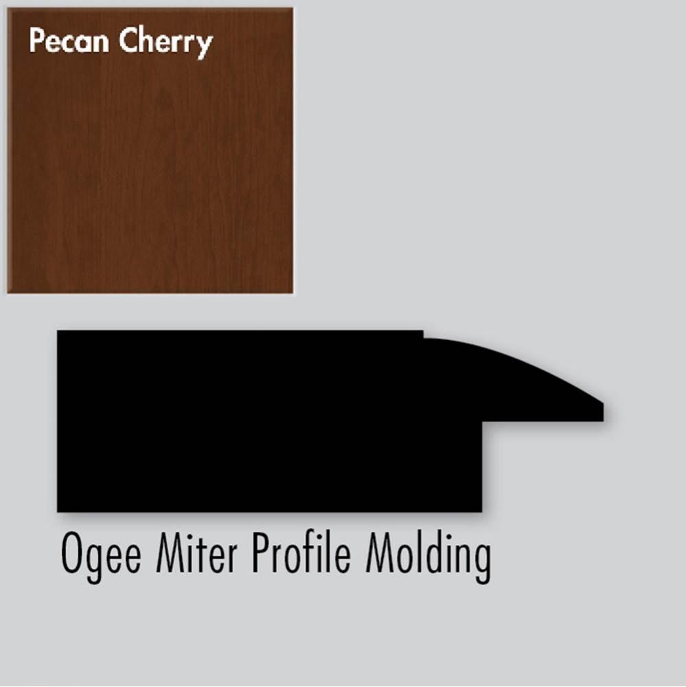 2.25 X .75 X 72 Molding Ogee Miter Pecan Cherry