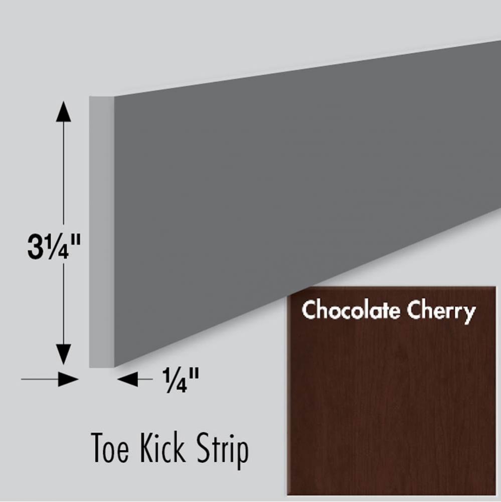 3.25 X .25 X 84 Toe Kick Strip Choc Cherry