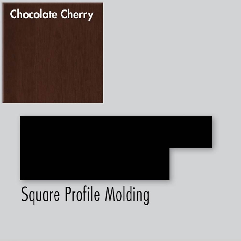 2.25 X .75 X 72 Molding Square Choc Cherry