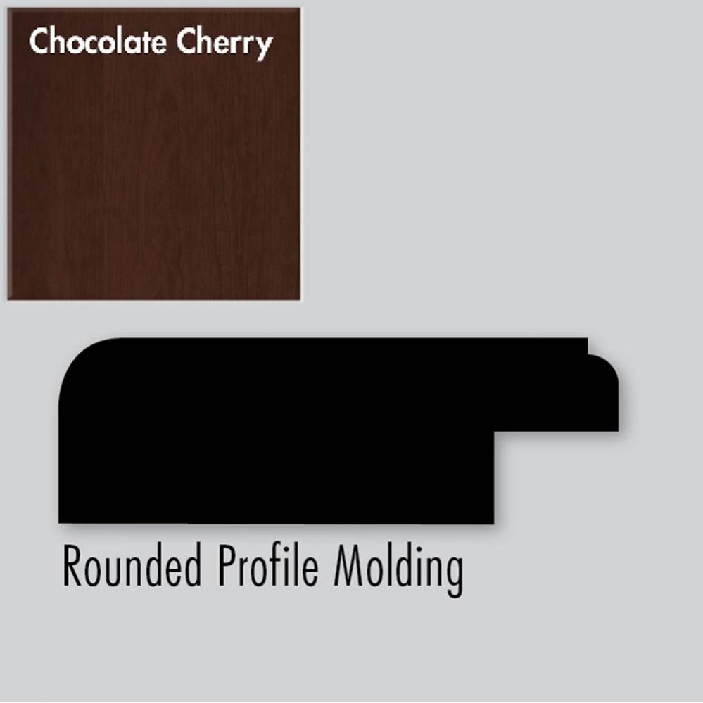 2.25 X .75 X 72 Molding Round Choc Cherry