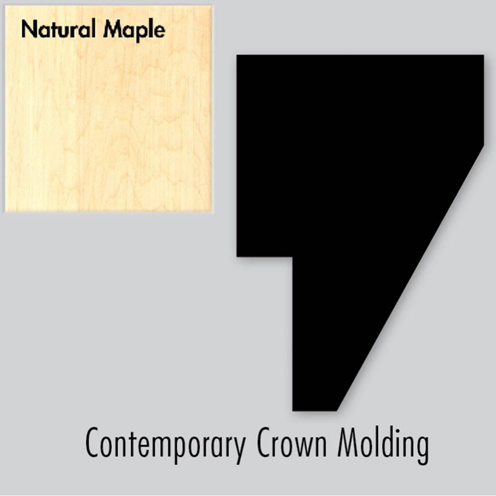 1.75 X 1.25 X 72 Contemp Crown Strip Nat Maple