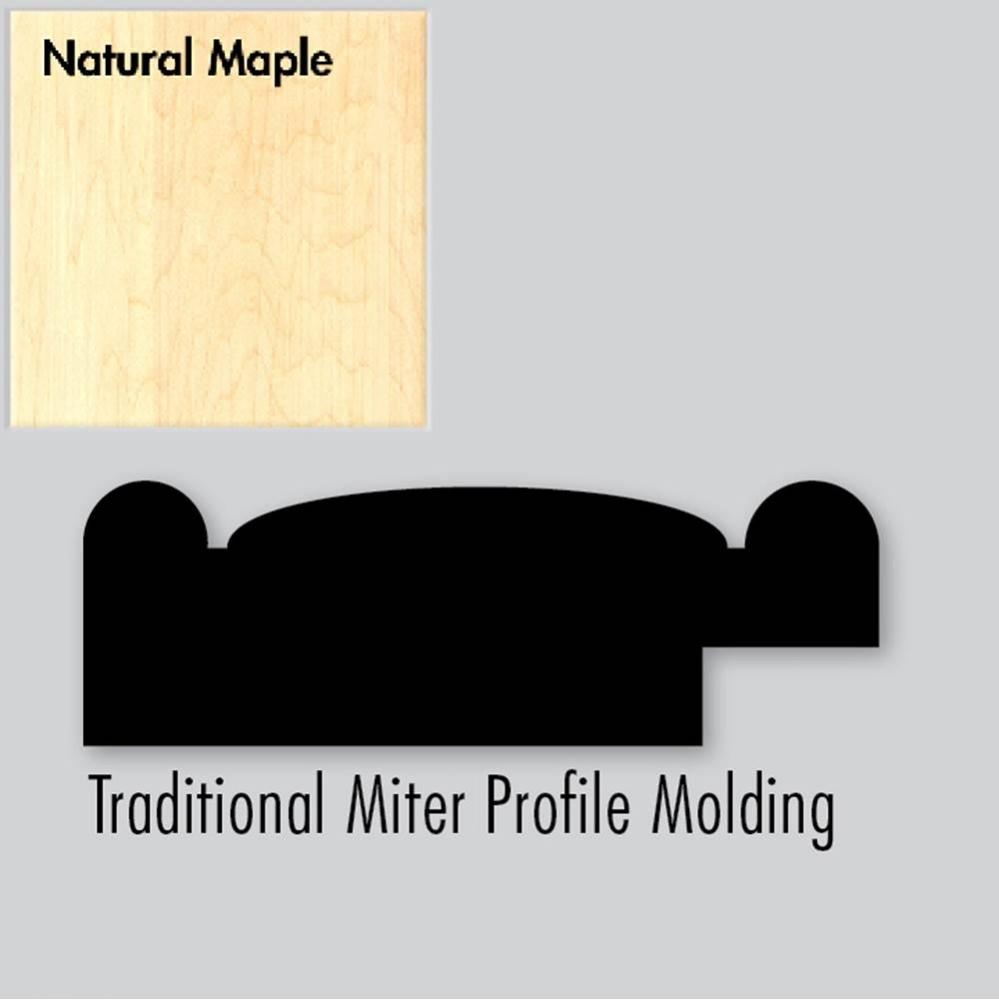 2.25 X .75 X 72 Molding Miter Nat Maple
