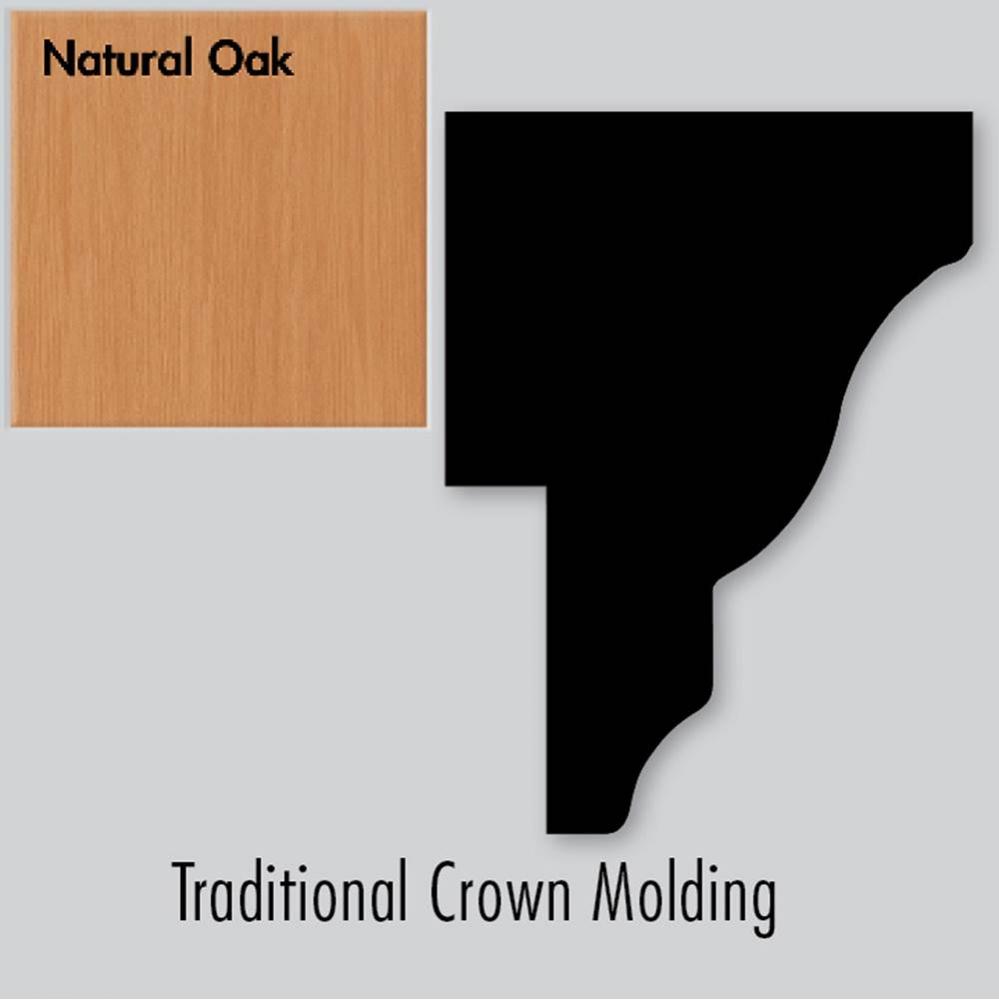 2 X 1.25 X 72 Traditional Crown Strip Nat Oak