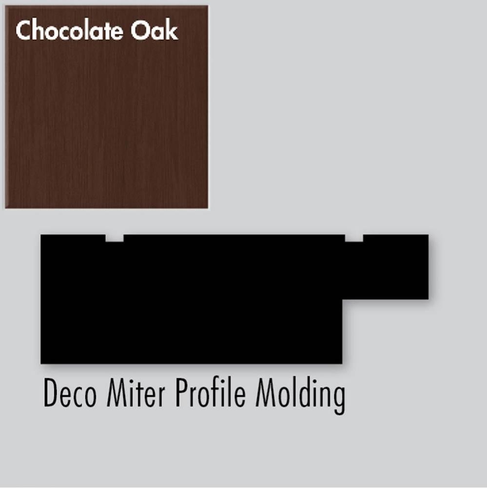 2.25 X .75 X 72 Molding Deco Miter Choc Oak