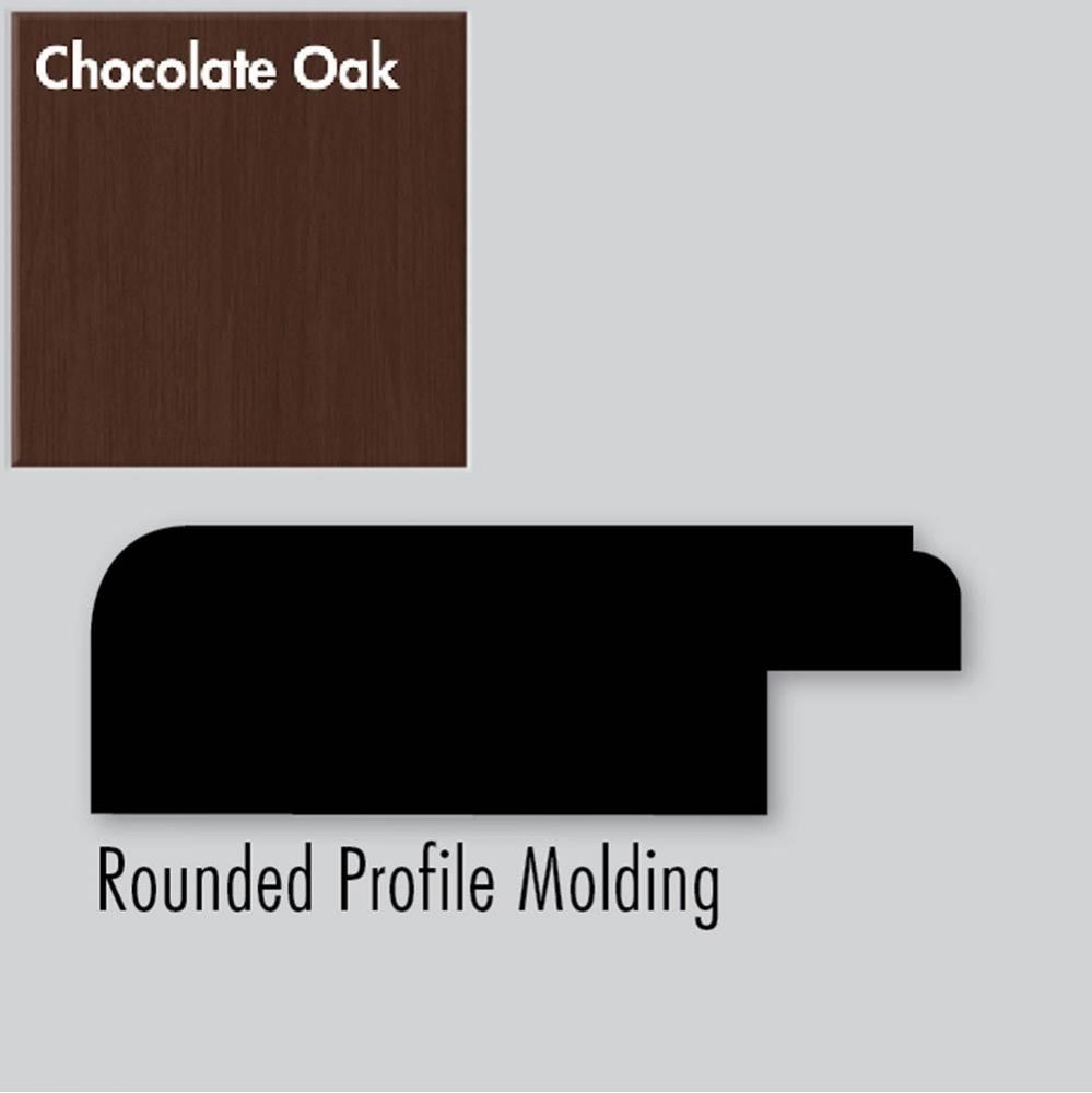 2.25 X .75 X 72 Molding Round Choc Oak