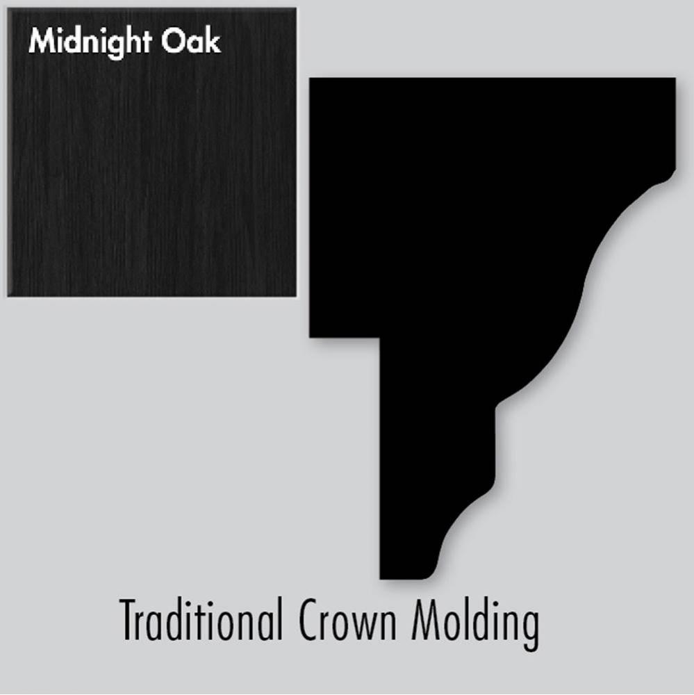 2 X 1.25 X 72 Traditional Crown Strip Midnight Oak