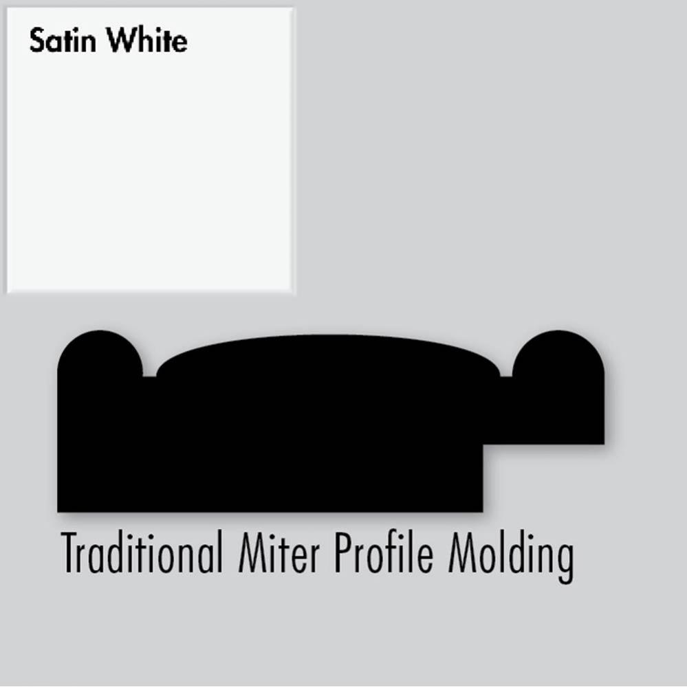 2.25 X .75 X 72 Molding Miter Sat White