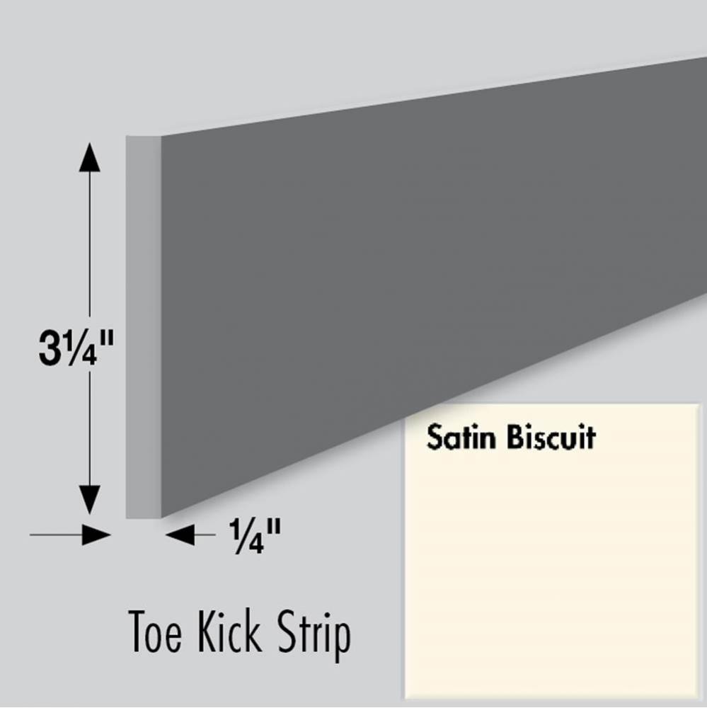 3.25 X .25 X 84 Toe Kick Strip Sat Biscuit