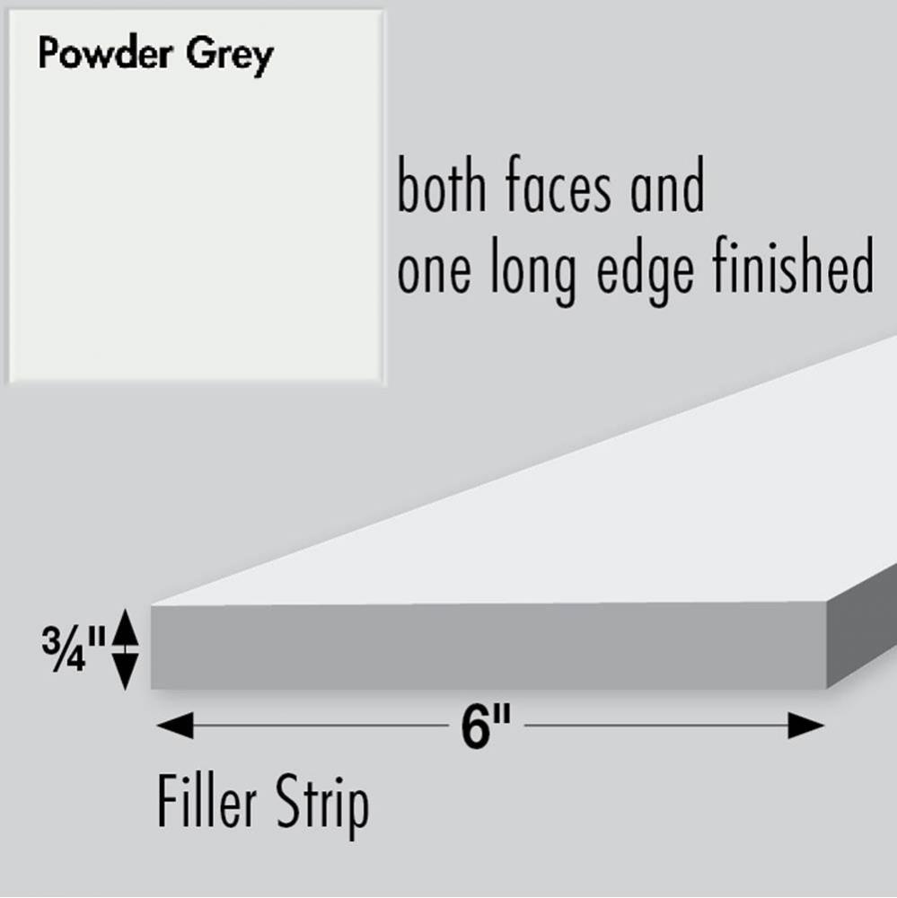 6 X .75 X 84 Filler Powder Grey