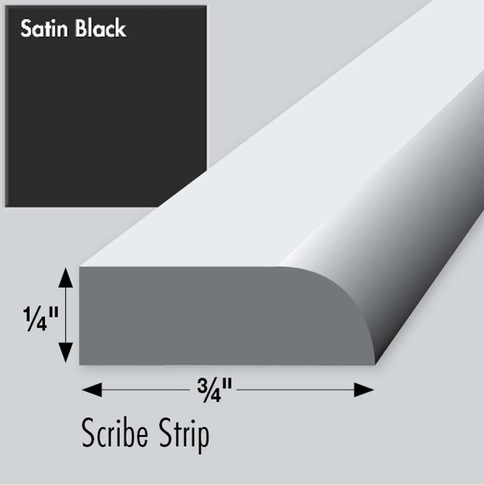 .75 X .25 X 36 Scribe Sat Black