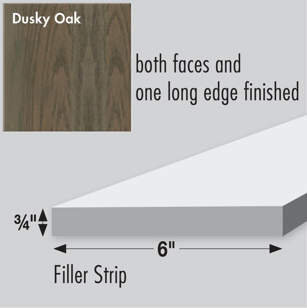 6 X .75 X 84 Filler Dusky Oak