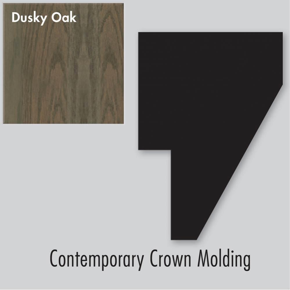 1.75 X 1.25 X 72 Contemp Crown Strip Dusky Oak