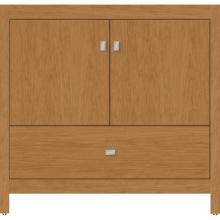 Strasser Woodenwork 50.397 - 36 X 21 X 34.5 Alki Essence Vanity Slab Nat Cherry Std