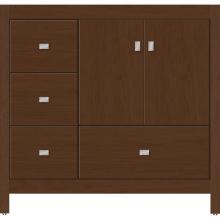 Strasser Woodenwork 51.670 - 36 X 21 X 34.5 Alki Essence Vanity Slab Pecan Cherry Lh