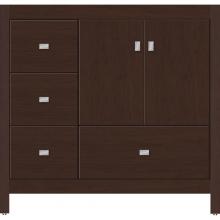 Strasser Woodenwork 50.159 - 36 X 21 X 34.5 Alki Essence Vanity Slab Choc Cherry Lh