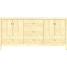 Strasser Woodenwork 50.532 - 72 X 21 X 34.5 Alki Essence Vanity Slab Nat Maple Db