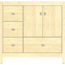 Strasser Woodenwork 50.207 - 36 X 18.5 X 34.5 Alki Essence Vanity Slab Nat Maple Lh