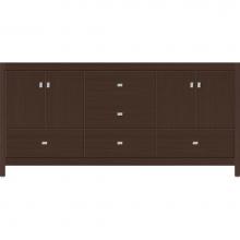Strasser Woodenwork 51.814 - 72 X 21 X 34.5 Alki Essence Vanity Slab Choc Oak Db