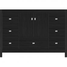 Strasser Woodenwork 51.865 - 48 X 18.5 X 34.5 Alki Essence Vanity Slab Midnight Oak Sb