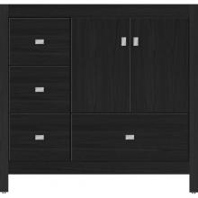 Strasser Woodenwork 51.871 - 36 X 18.5 X 34.5 Alki Essence Vanity Slab Midnight Oak Lh