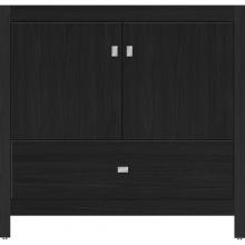 Strasser Woodenwork 51.887 - 36 X 18.5 X 34.5 Alki Essence Vanity Slab Midnight Oak Std