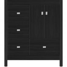 Strasser Woodenwork 51.874 - 30 X 21 X 34.5 Alki Essence Vanity Slab Midnight Oak Lh