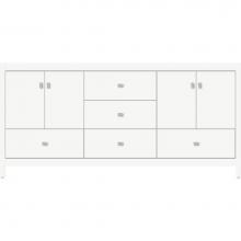 Strasser Woodenwork 50.537 - 72 X 21 X 34.5 Alki Essence Vanity Slab Sat White Db
