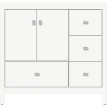 Strasser Woodenwork 50.191 - 36 X 21 X 34.5 Alki Essence Vanity Slab Sat White Rh