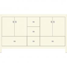 Strasser Woodenwork 50.211 - 60 X 21 X 34.5 Alki Essence Vanity Slab Sat Biscuit Db